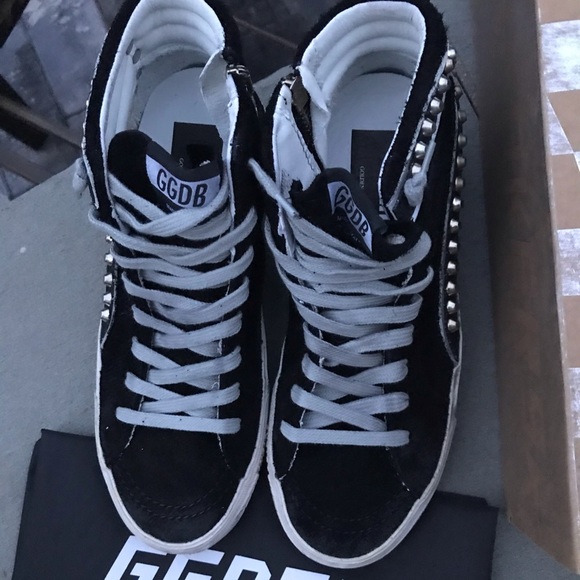 Golden Goose Black Studded Slides Brand New 39 - Picture 2 of 8